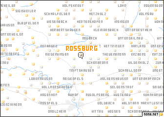 map of Roßbürg