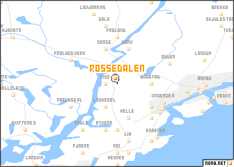 map of Rossedalen
