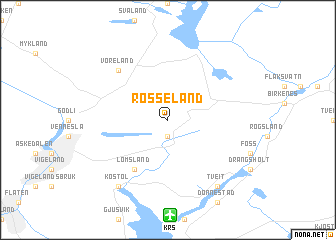 map of Rosseland