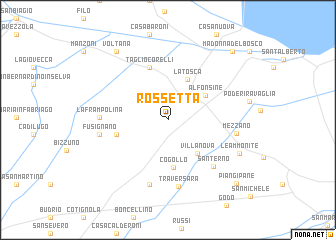 map of Rossetta