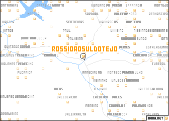 map of Rossio ao Sul do Tejo