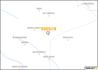 map of Rossiya