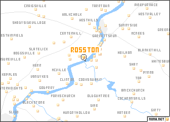 map of Rosston