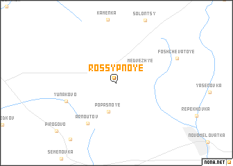 map of Rossypnoye