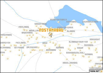 map of Rostamābād