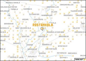 map of Rostam Kolā