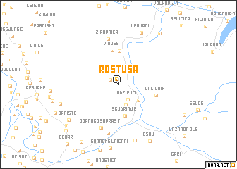 map of Rostuša