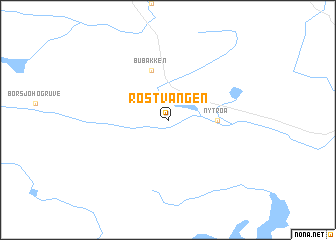 map of Røstvangen