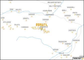 map of Rosutl\