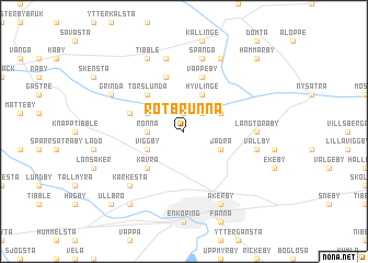 map of Rotbrunna
