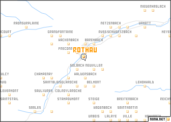 map of Rothau