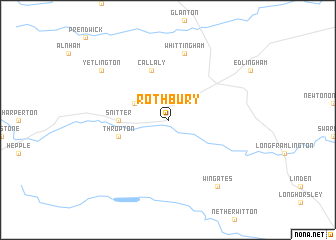 map of Rothbury