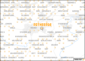 map of Rothe Erde