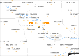 map of Rothenförde