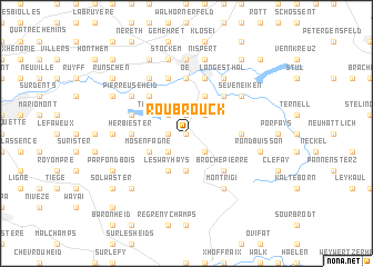 map of Roubrouck