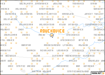 map of Roučkovice