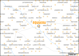 map of Roudeau