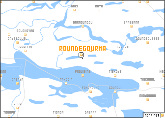 map of Roundé Gourma