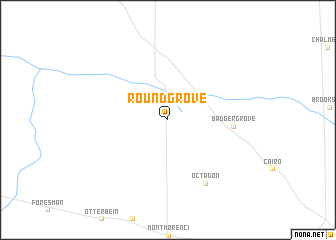 map of Round Grove