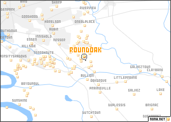 map of Round Oak