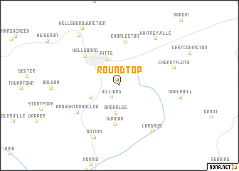 map of Roundtop