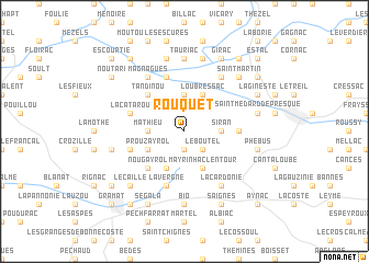 map of Rouquet