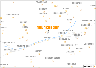 map of Rourkes Gap