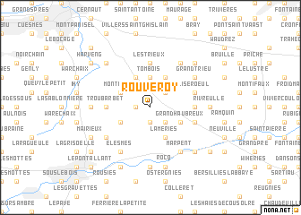 map of Rouveroy