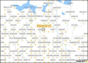 map of Rouvoyé