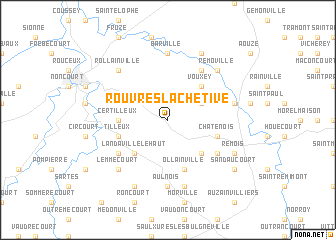 map of Rouvres-la-Chétive