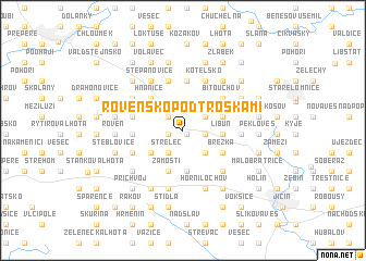 map of Rovensko pod Troskami
