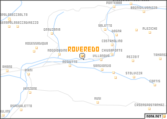 map of Roveredo