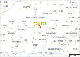 map of Rovišće