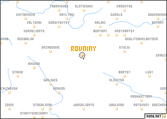 map of Rovniny