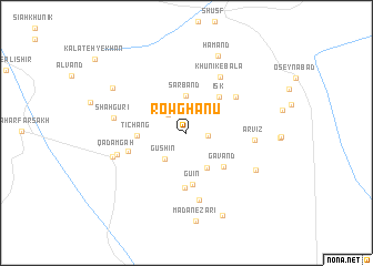 map of Rowghanū