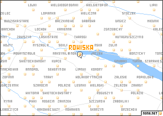 map of Rowiska