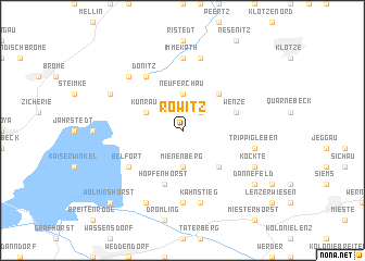 map of Röwitz