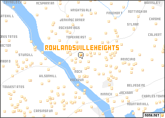 map of Rowlandsville Heights