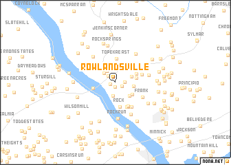 map of Rowlandsville