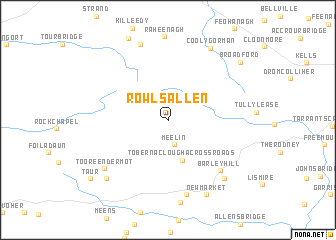 map of Rowls Allen