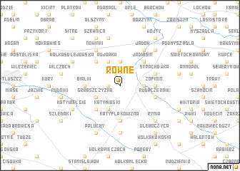 map of Równe