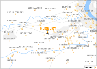 map of Roxbury