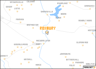 map of Roxbury