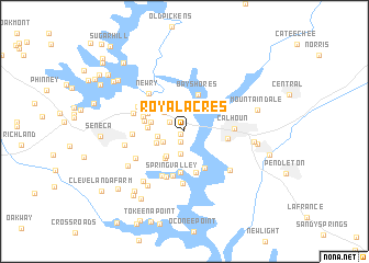 map of Royal Acres