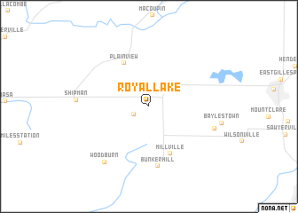 map of Royal Lake