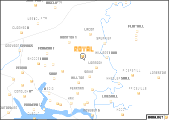 map of Royal