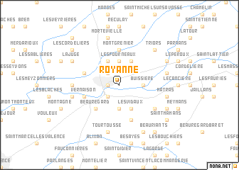 map of Royanne