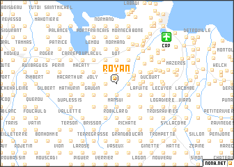 map of Royan