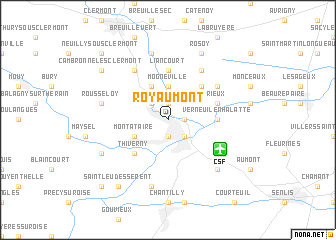 map of Royaumont