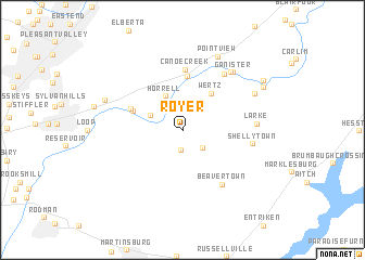 map of Royer
